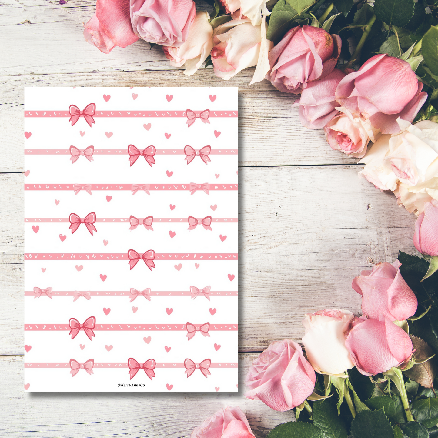 Pink Bows Binder Dashboard