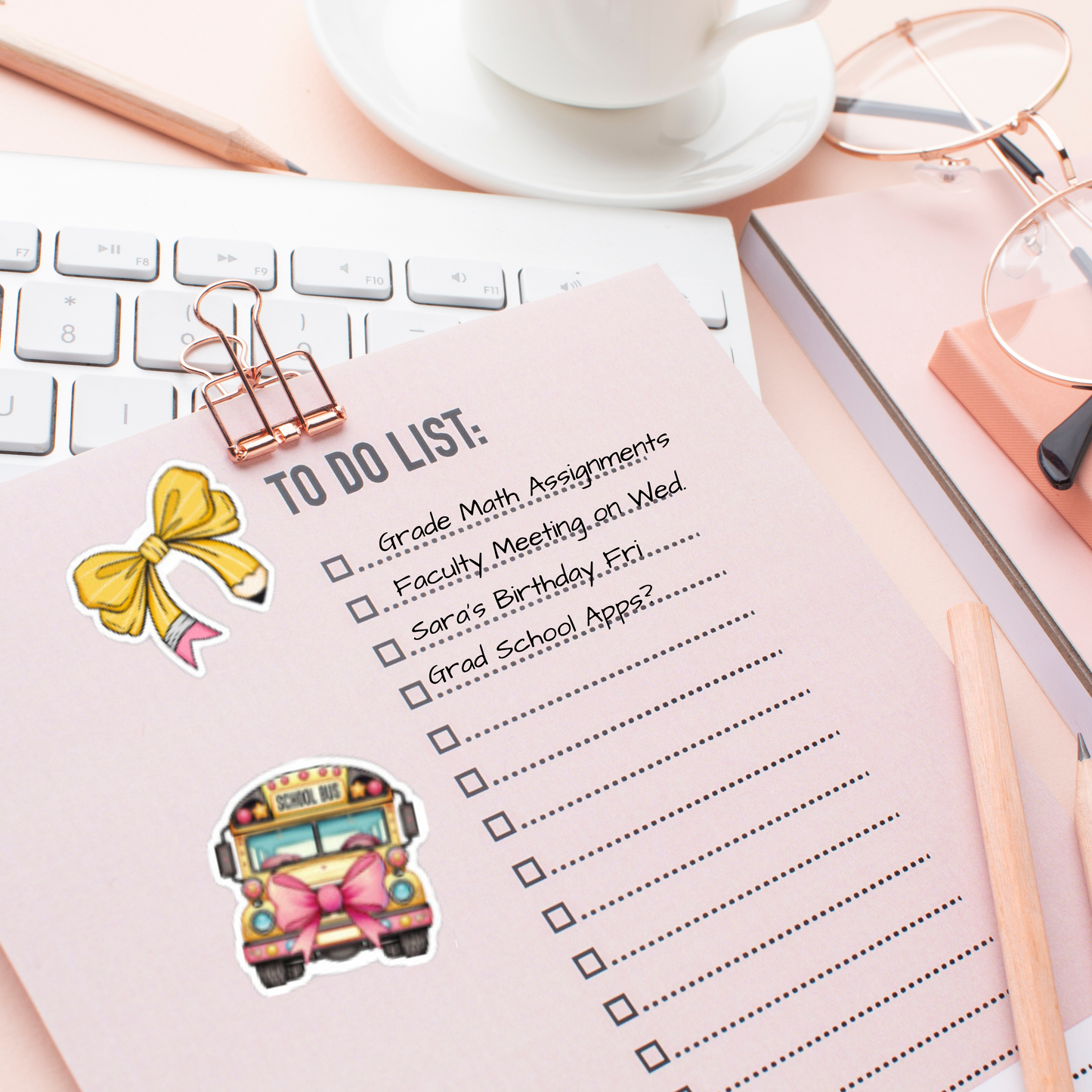 School Days Die-Cut Sticker Pack Perfect Gift for Students and Teachers
