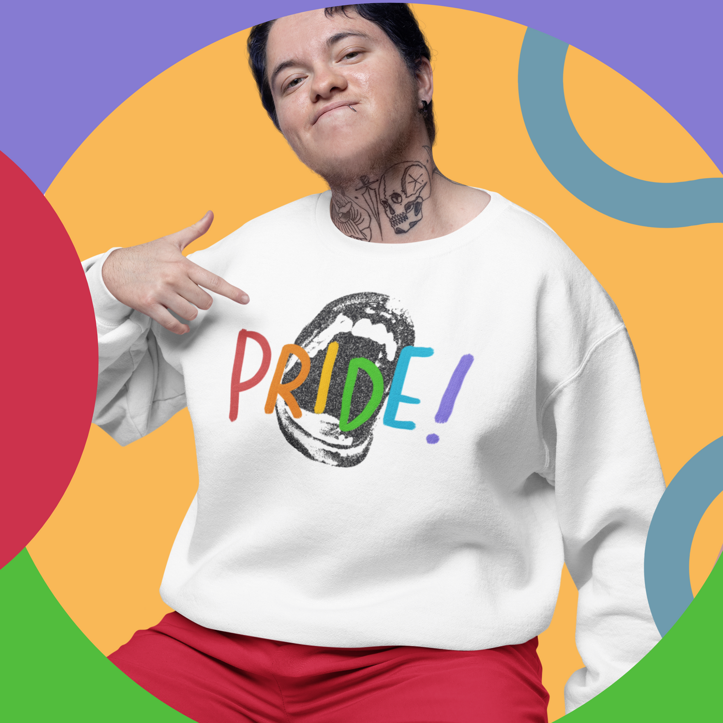 Shout PRIDE! T-Shirt, Sweatshirt, or Hoodie. FREE DOMESTIC SHIPPING!