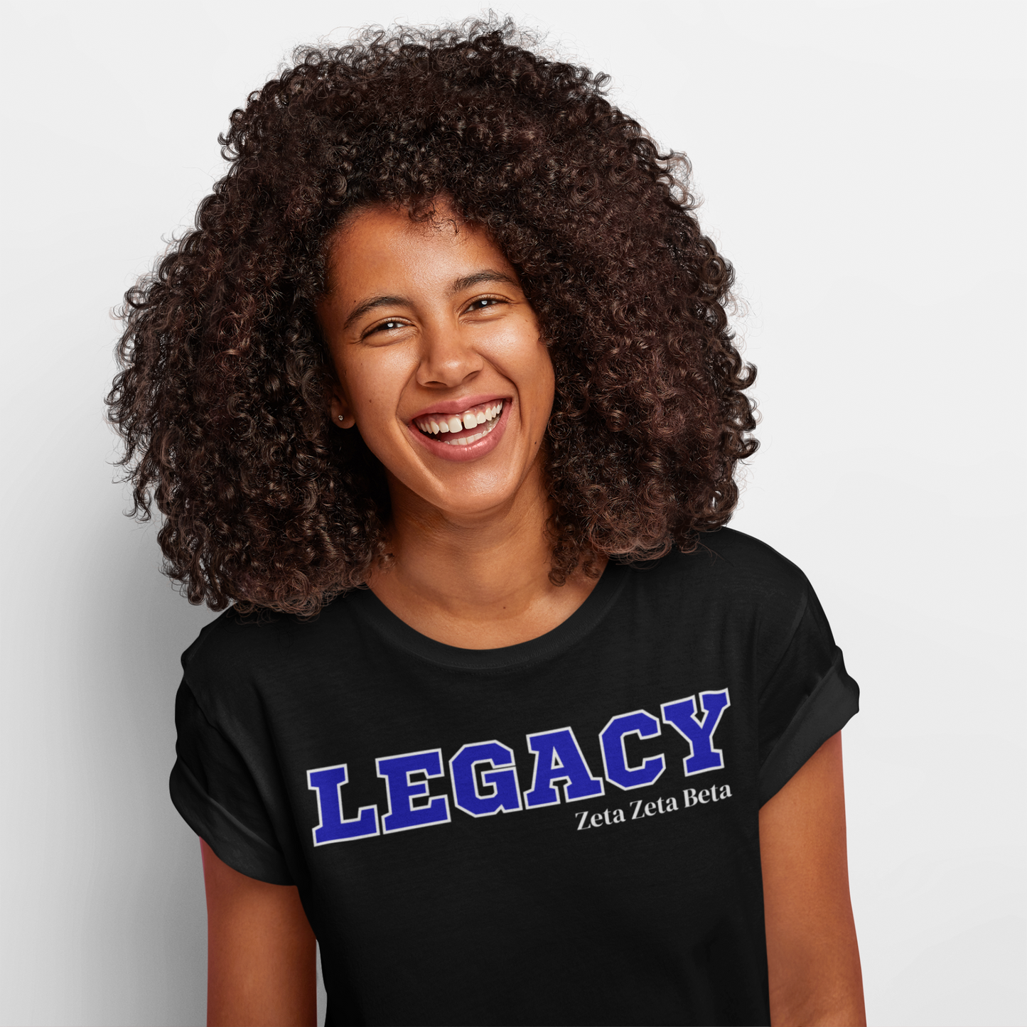 Blue and White LEGACY Customizable T-Shirt. FREE DOMESTIC SHIPPING!