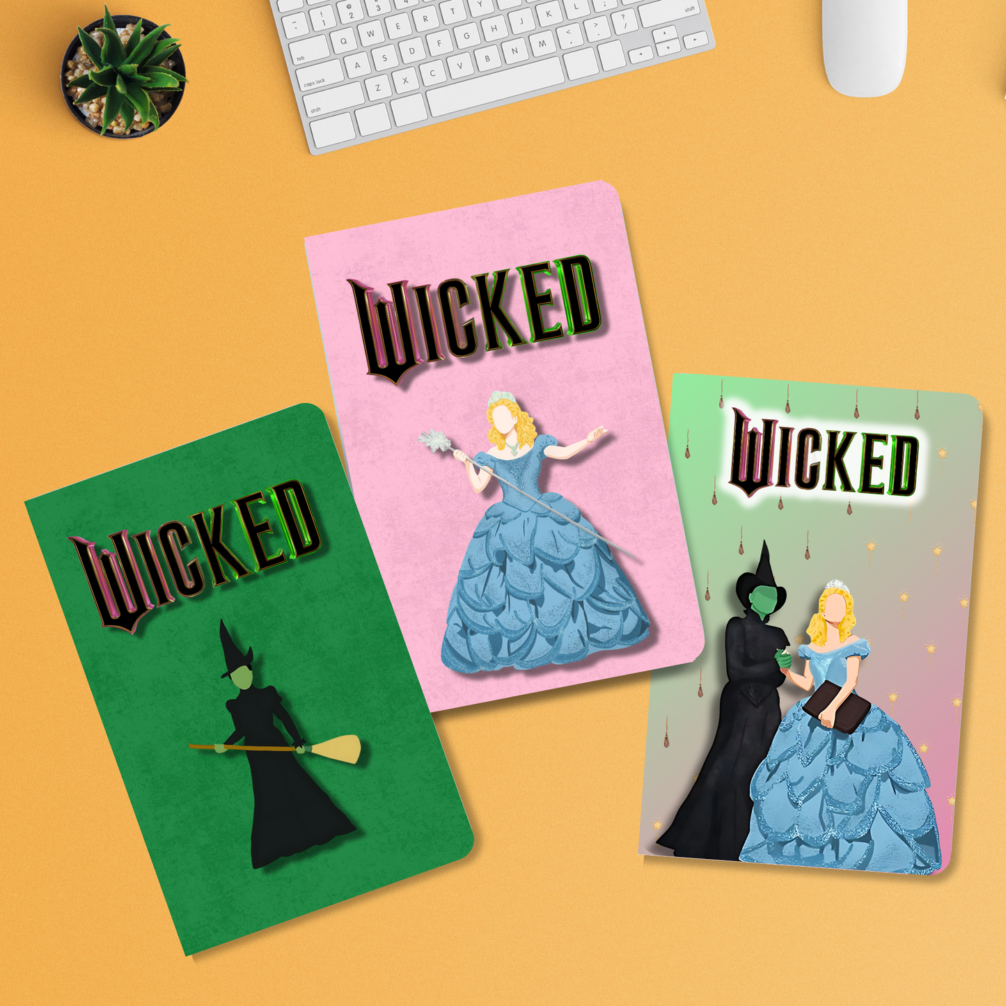 Wickedly Inspired Lined or Blank Slim Notebooks