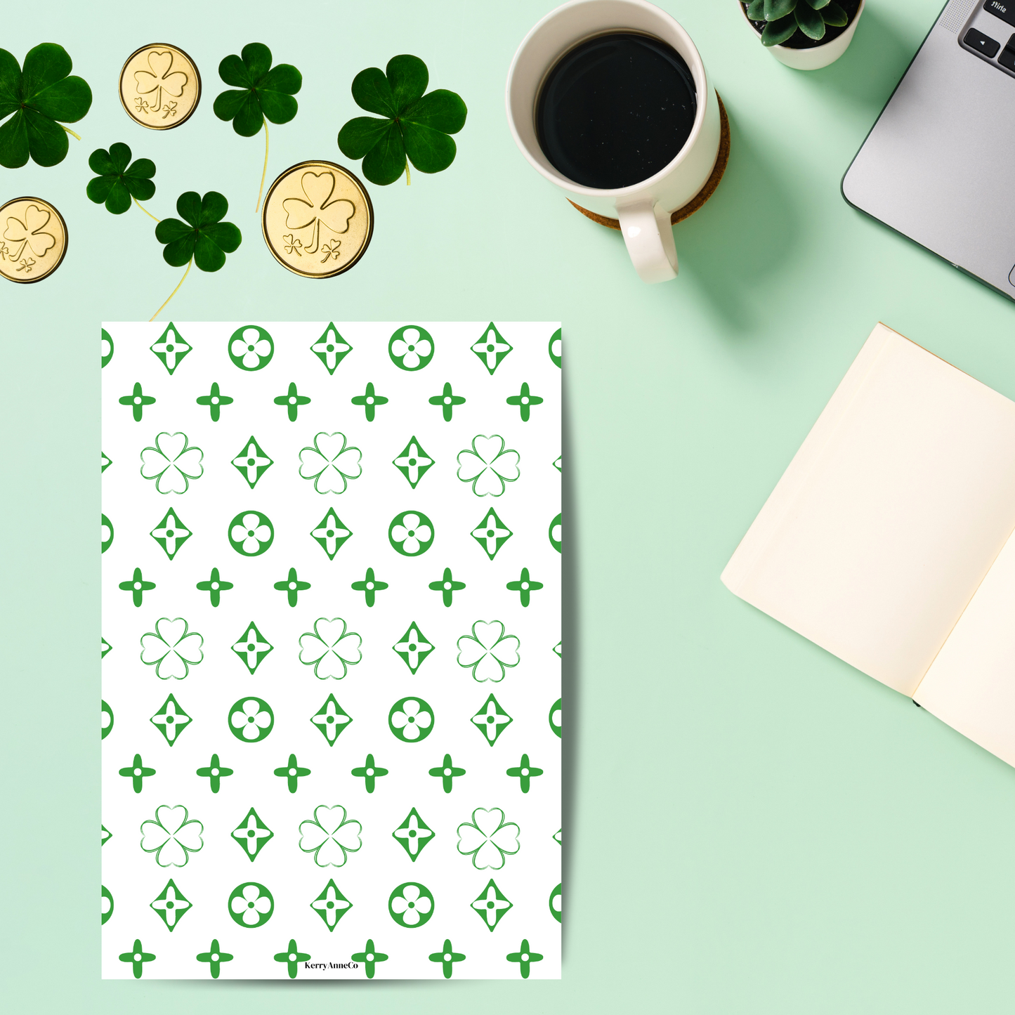 Designer-style Shamrock Dashboard