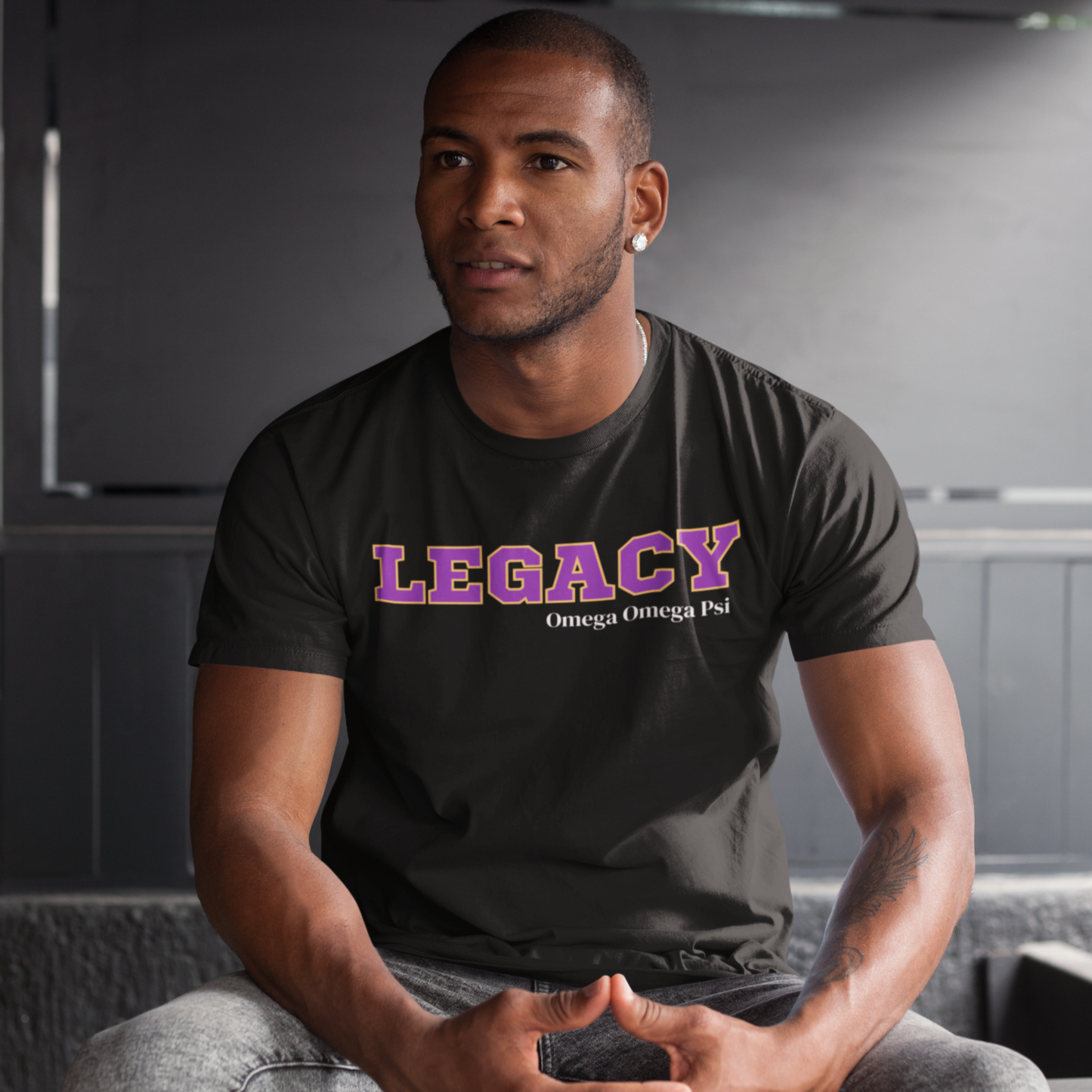 Purple and Gold LEGACY Customizable T-Shirt. FREE DOMESTIC SHIPPING!