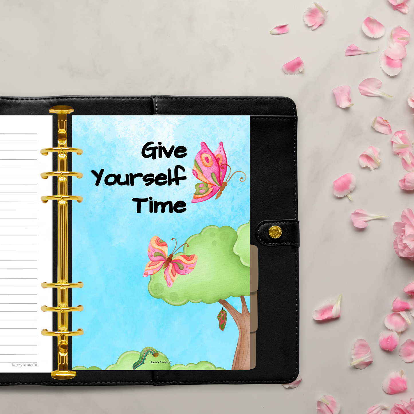 Give Yourself Time Inspirational Dashboard