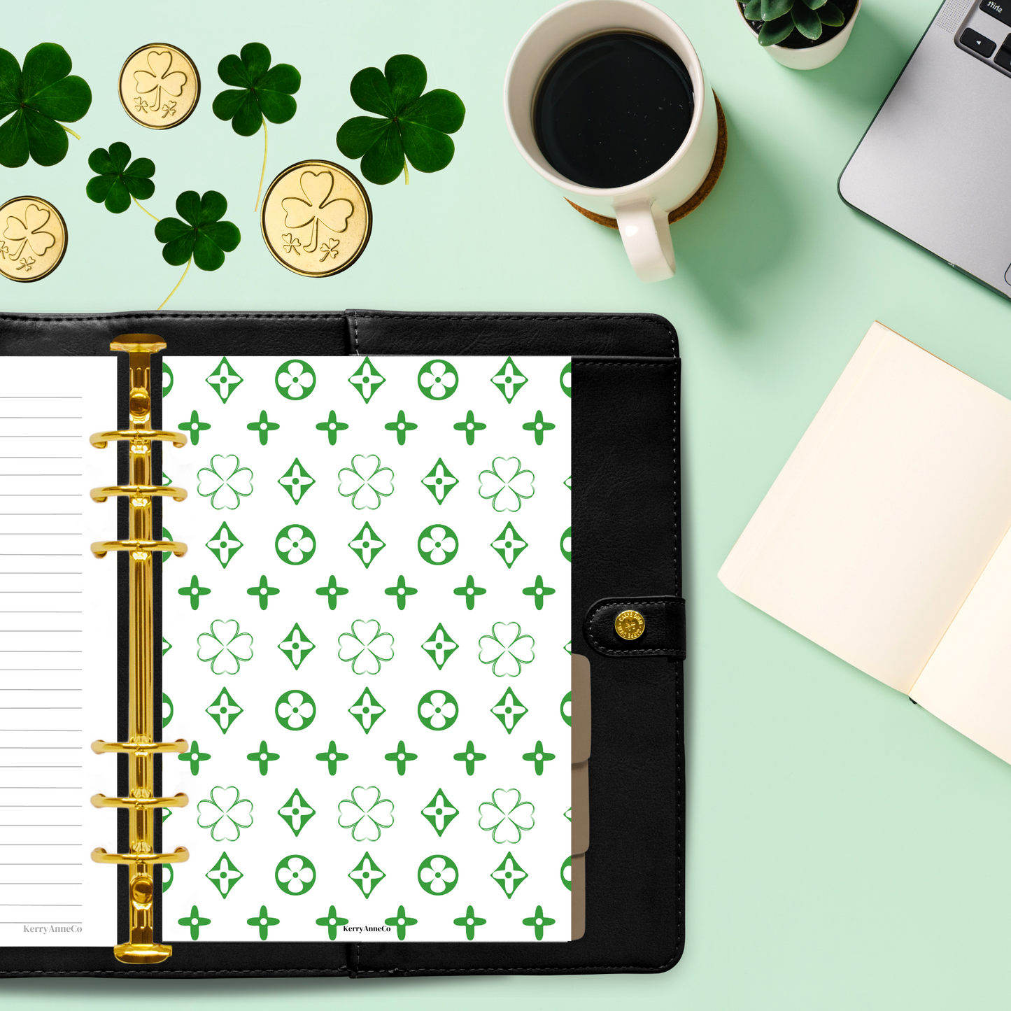 Designer-style Shamrock Dashboard