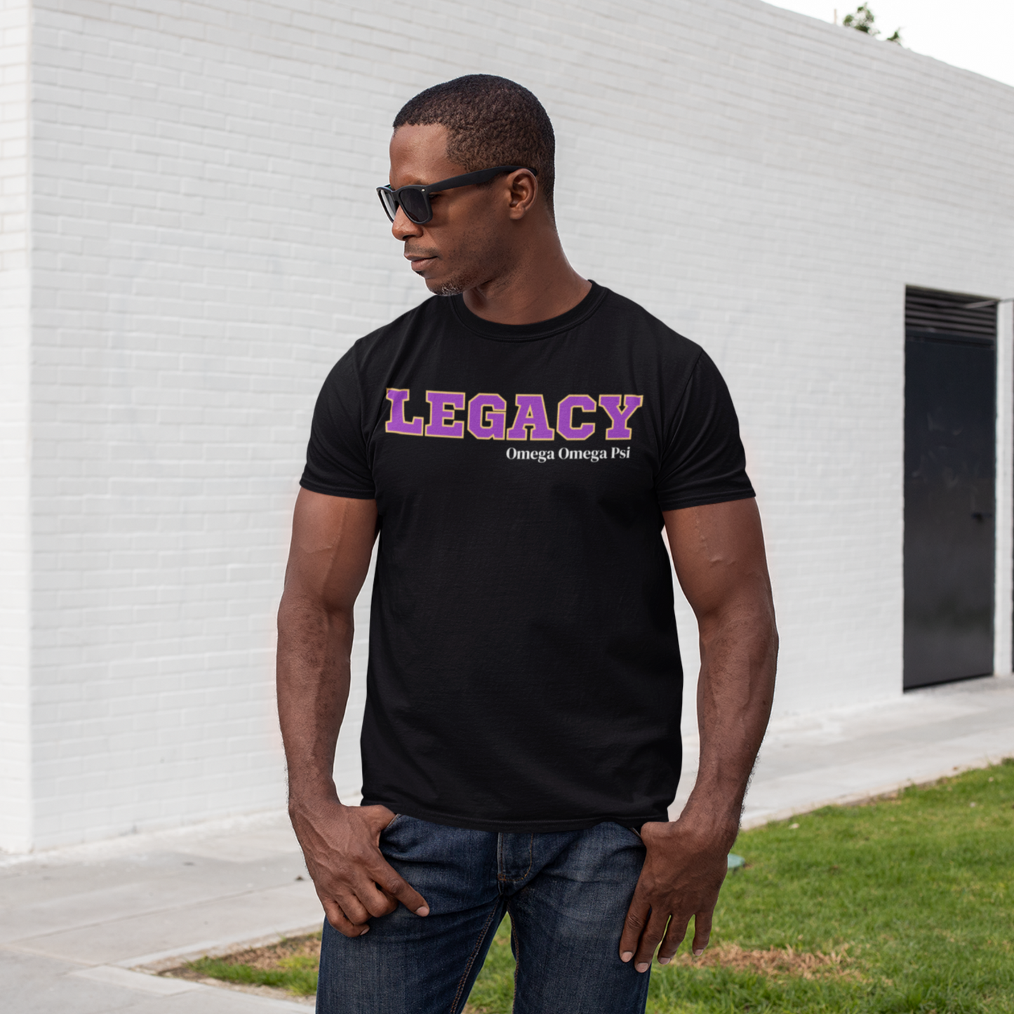 Purple and Gold LEGACY Customizable T-Shirt. FREE DOMESTIC SHIPPING!