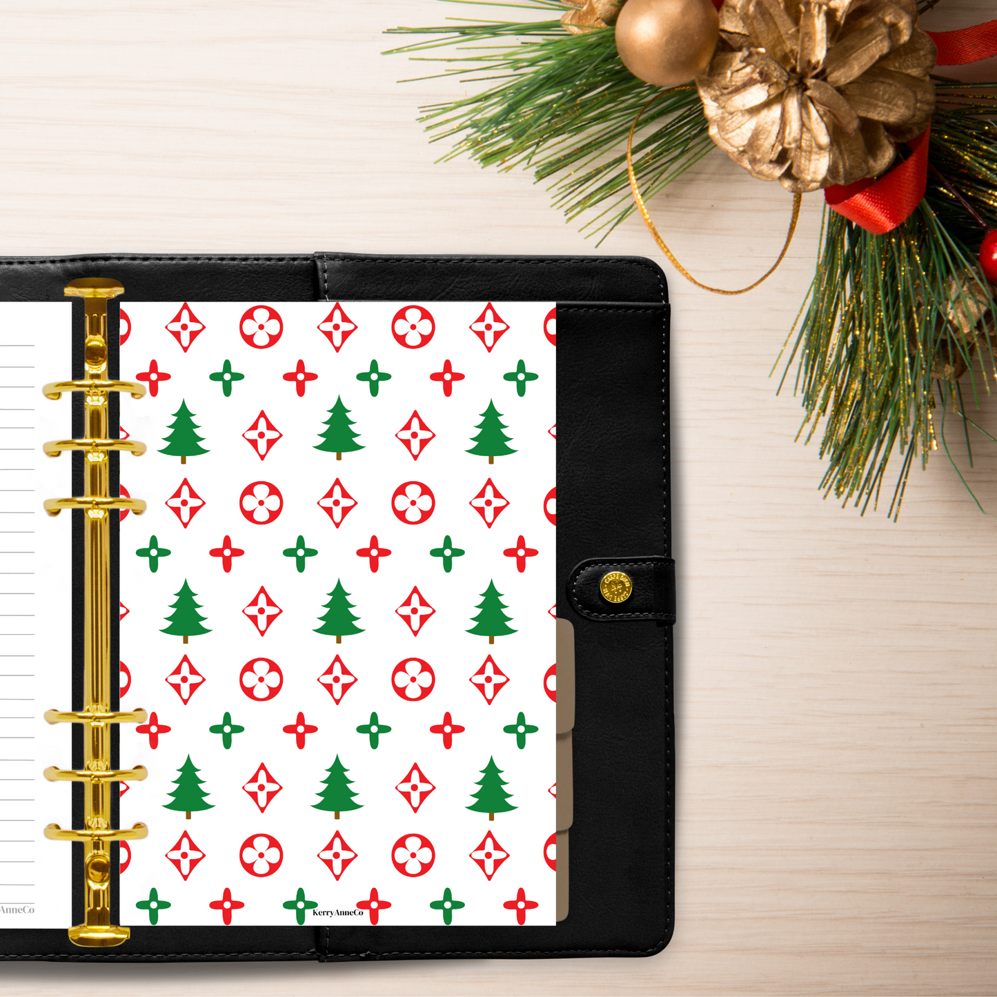 Designer-style Christmas Tree Dashboard