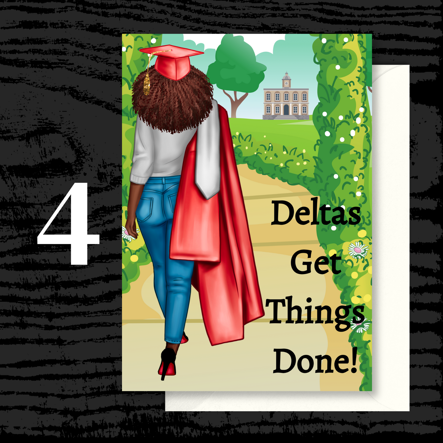 Deltas Get Things Done Graduation Greeting Cards