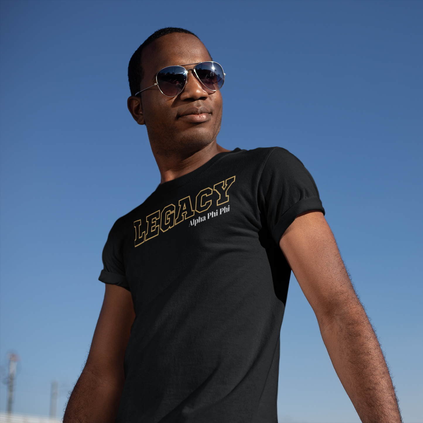 Black and Gold LEGACY Customizable T-Shirt. FREE DOMESTIC SHIPPING!