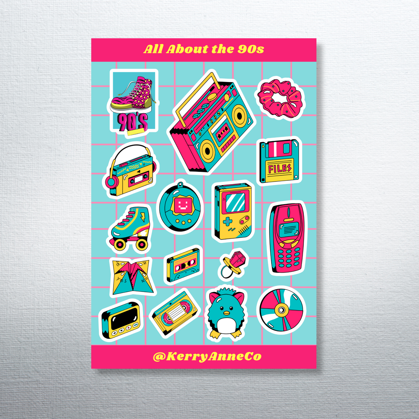 All About the 90s Sticker Sheet