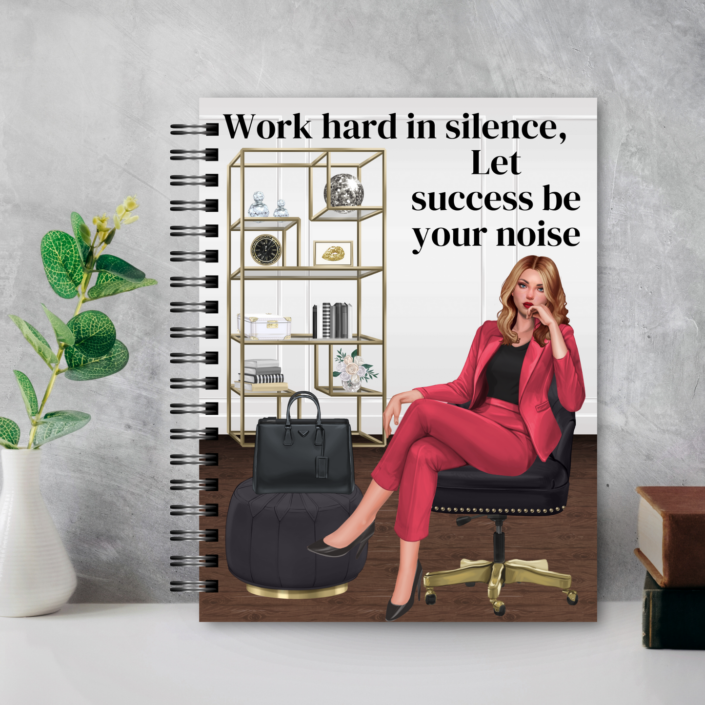 Custom Work Hard in Silence Notebook