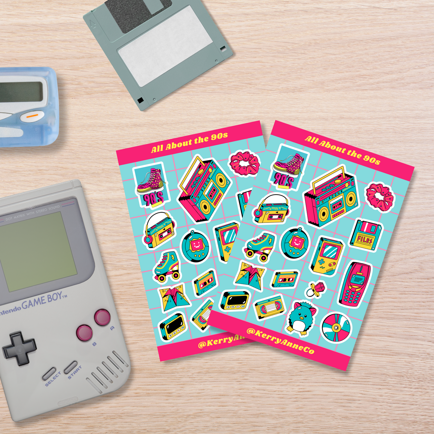 All About the 90s Sticker Sheet