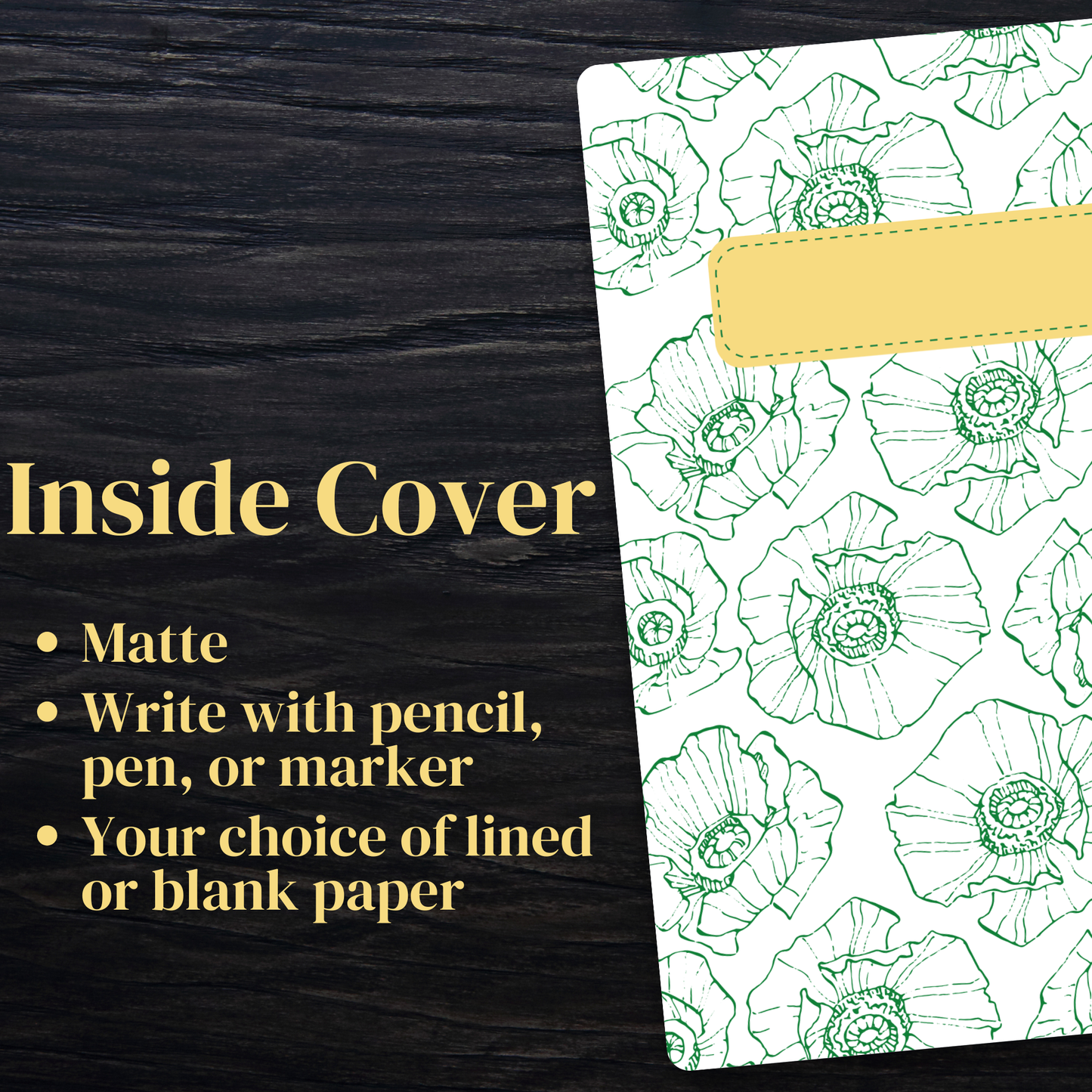 Wickedly Inspired Lined or Blank Slim Notebooks