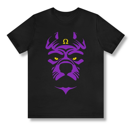 Omega Purple and Gold Dawg T-Shirt. FREE DOMESTIC SHIPPING!