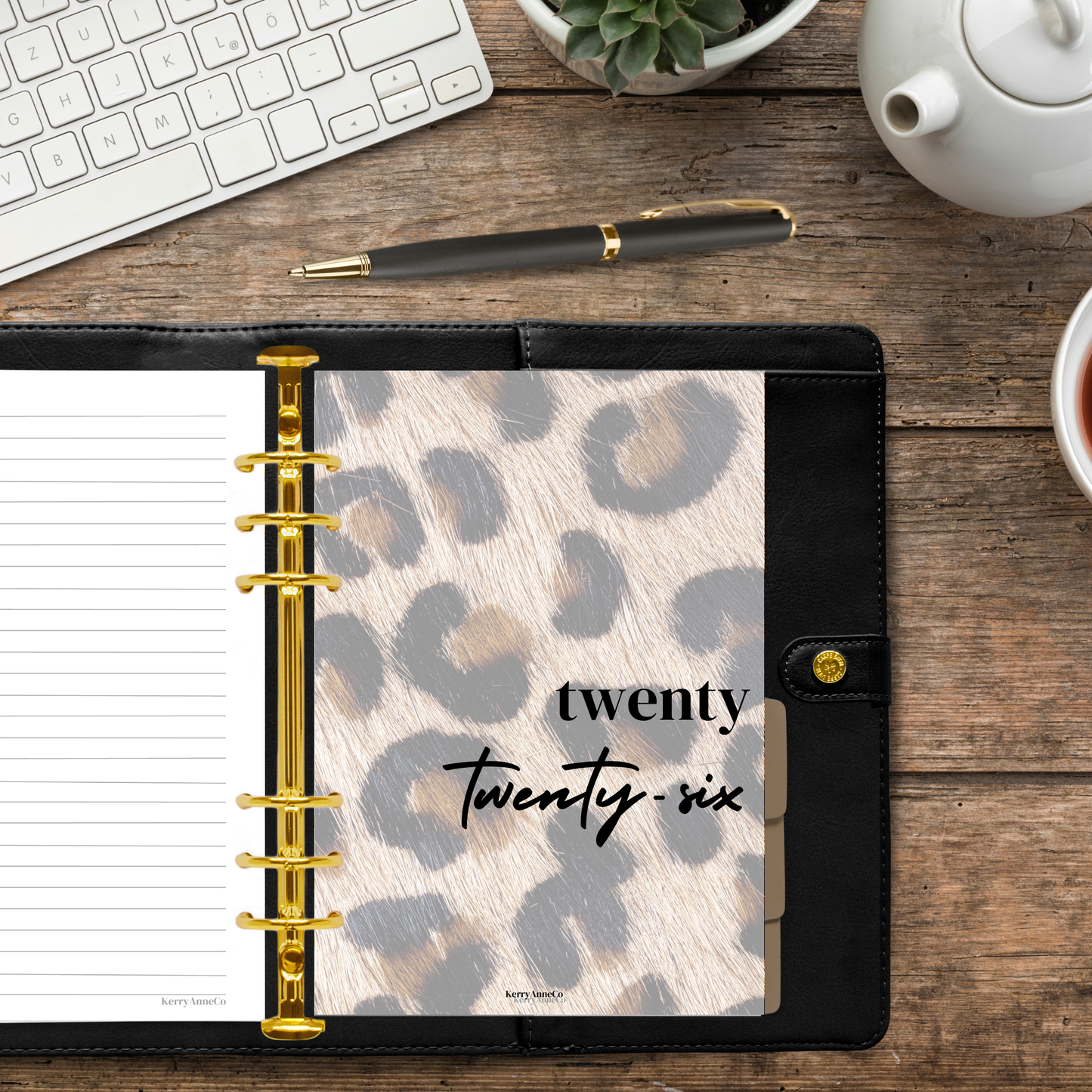 2026 Year Smooth Vellum Overlay Dashboard