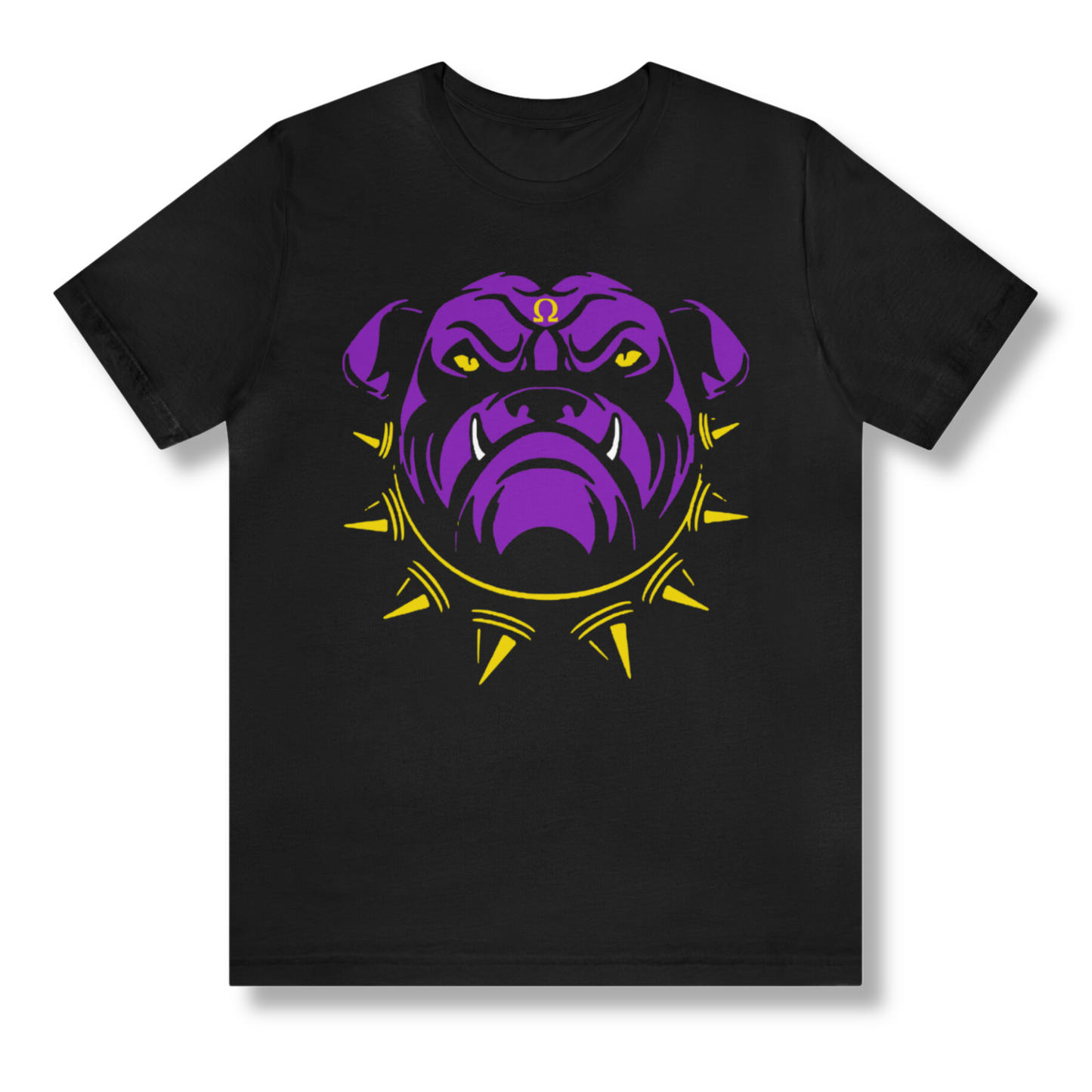 Omega Purple and Gold Bull Dawg T-Shirt. FREE DOMESTIC SHIPPING!