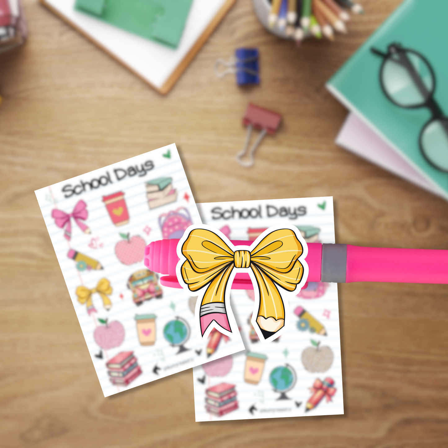 School Days Sticker Sheet