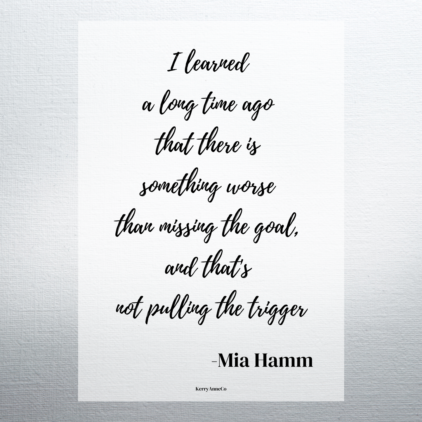 A Long Time Ago Mia Hamm Quote Smooth Vellum Overlay Dashboard