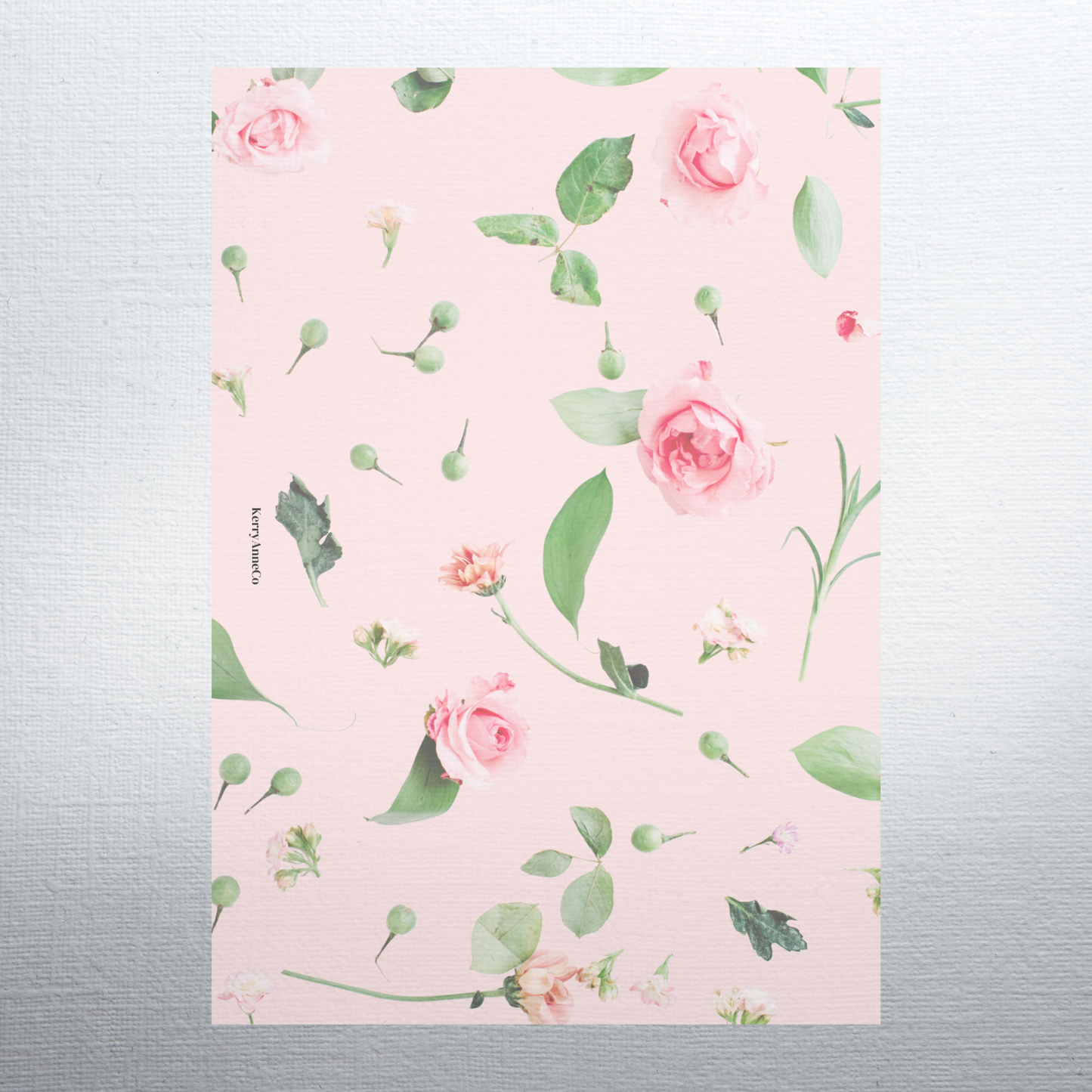 Pink Roses Vellum Dashboard