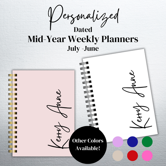 Personalized Mid-Year Weekly Planner