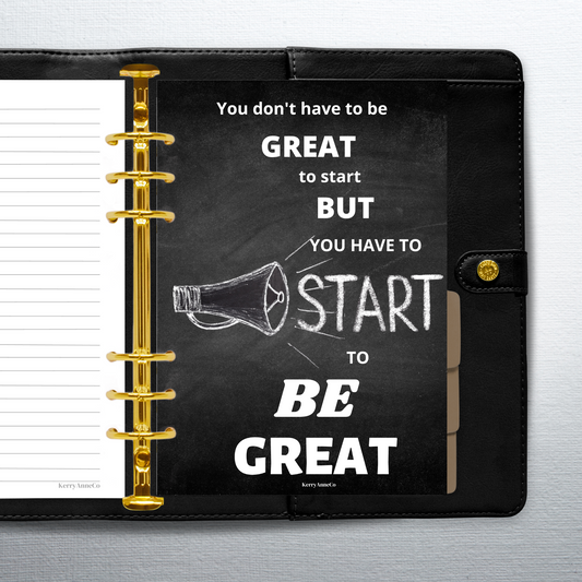 Be Great Dashboard