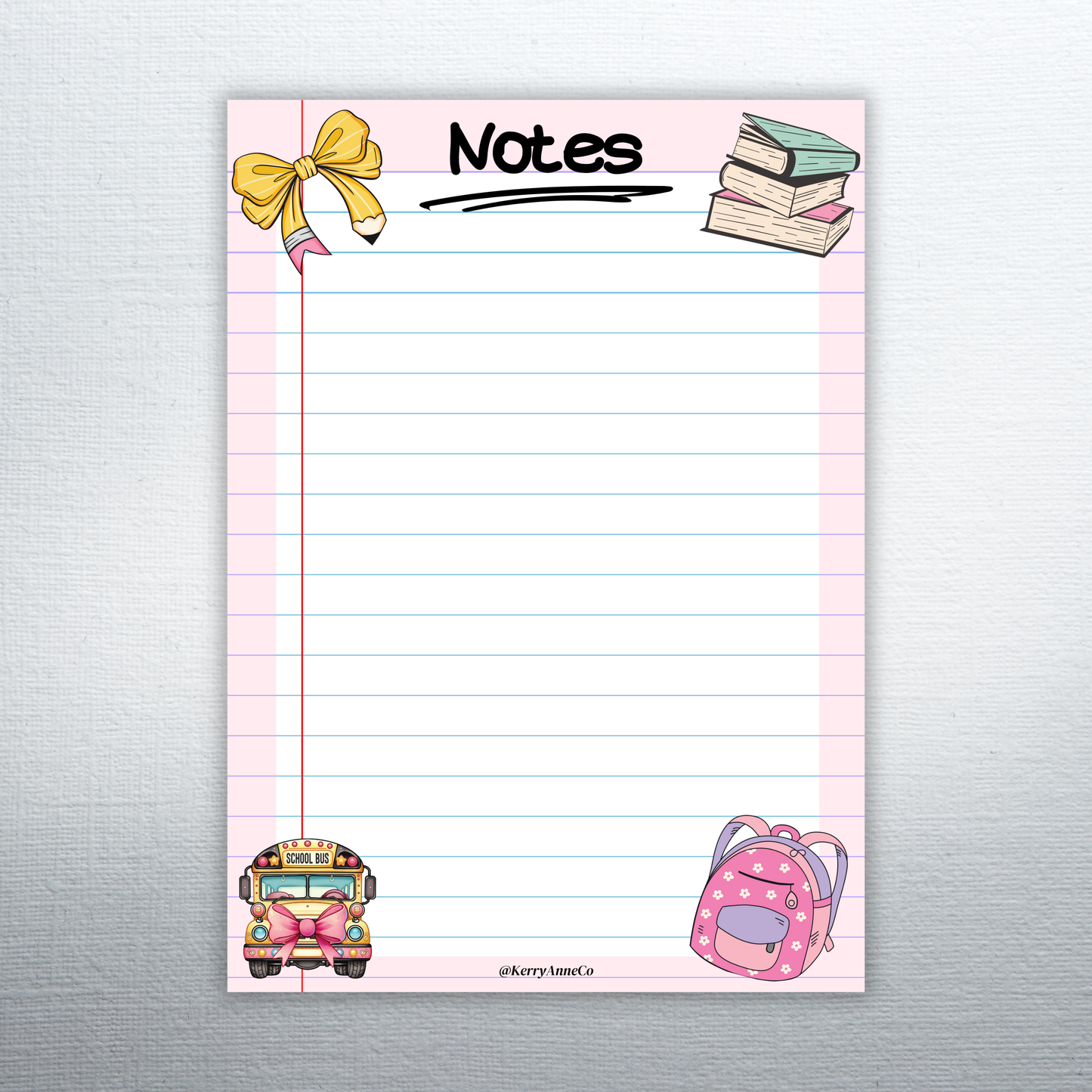 School Days Premium Notepad