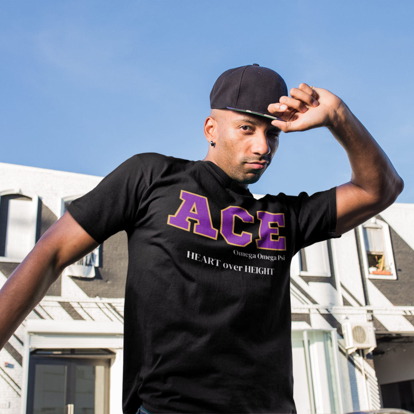 Purple and Gold ACE Customizable T-Shirt. FREE DOMESTIC SHIPPING!