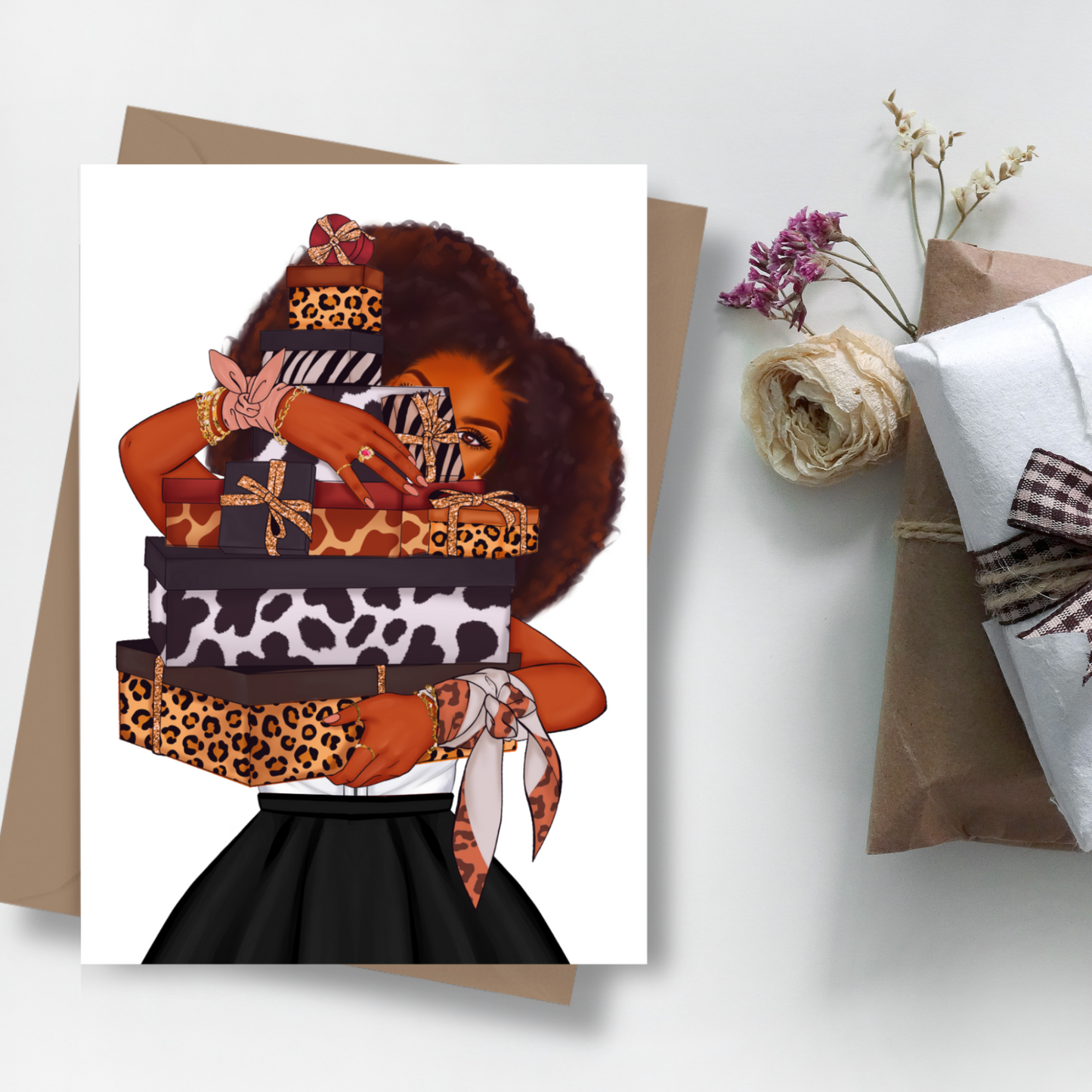 Animal Print Gifts Greeting Cards