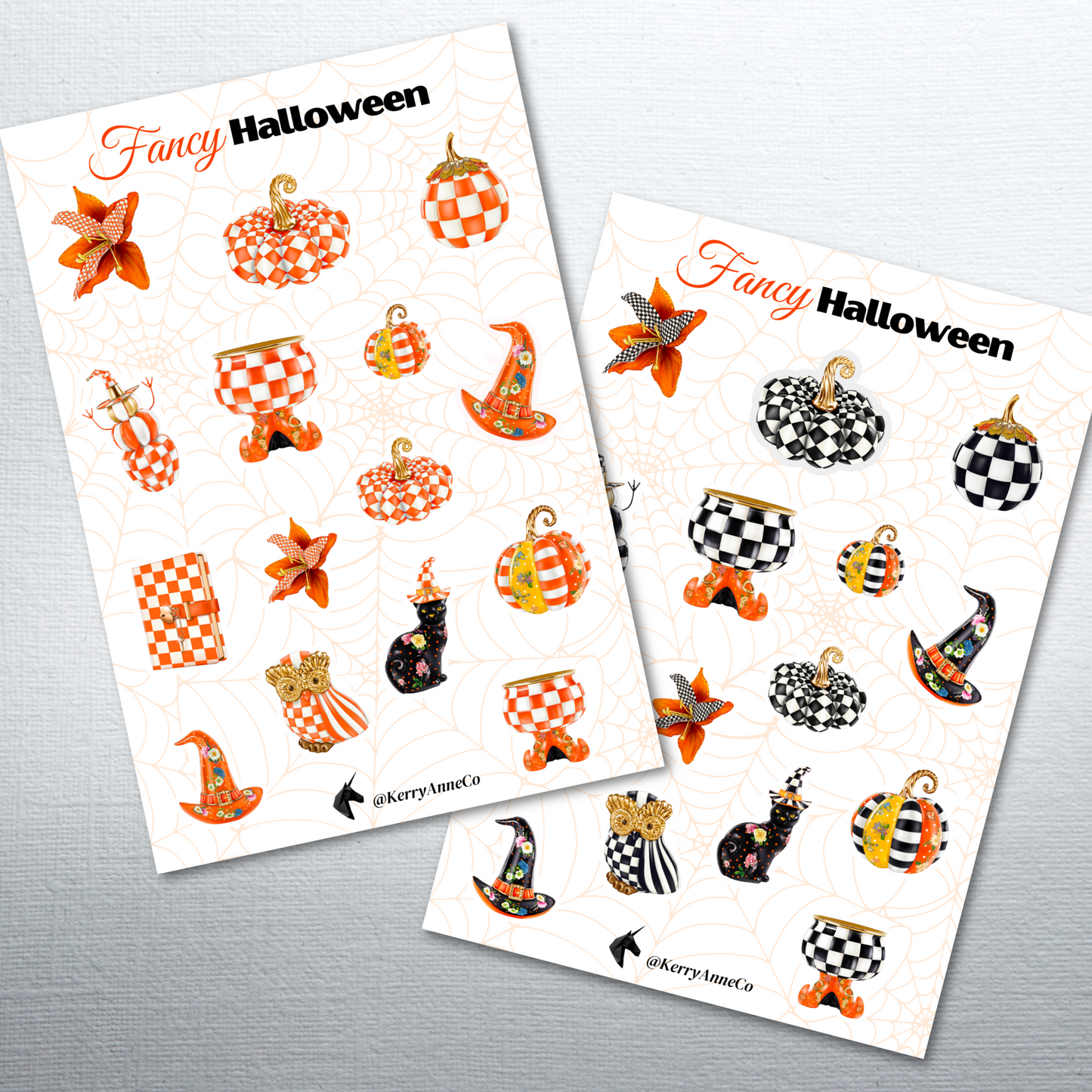 Fancy Halloween Sticker Sheet