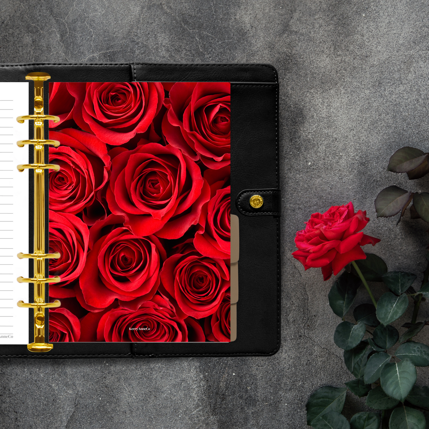 Beautiful Red Roses Dashboard