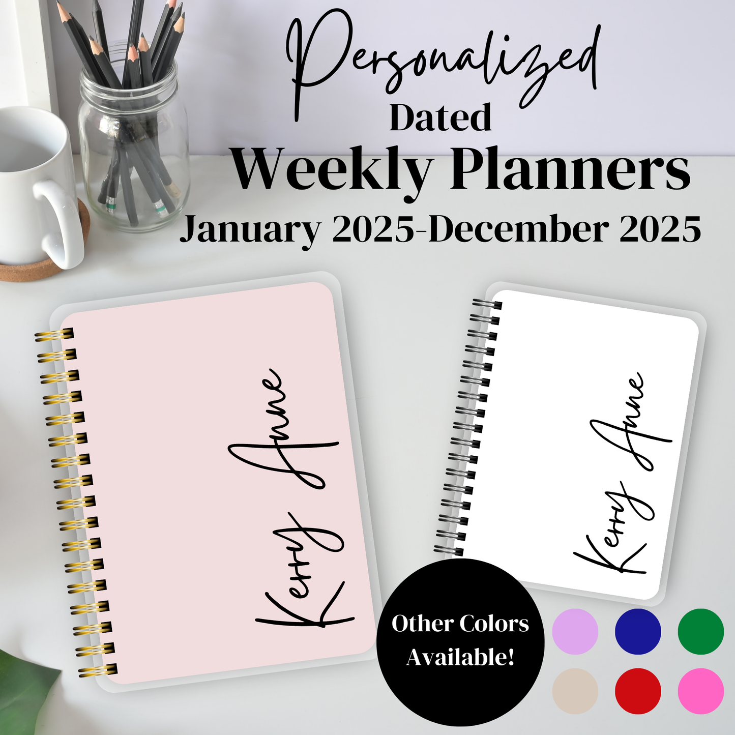 2025 Personalized Weekly Planner