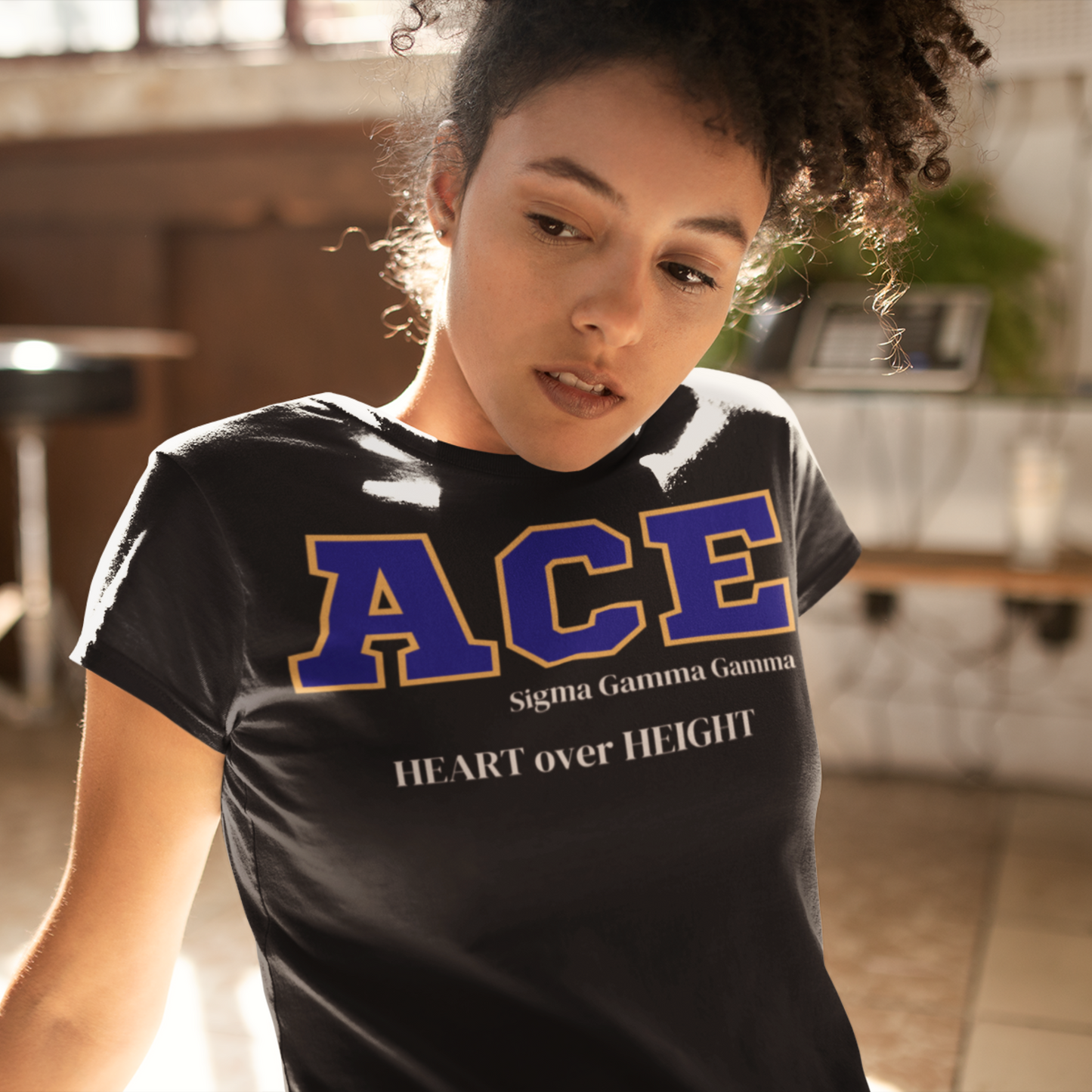 Blue and Gold ACE Customizable T-Shirt. FREE DOMESTIC SHIPPING!