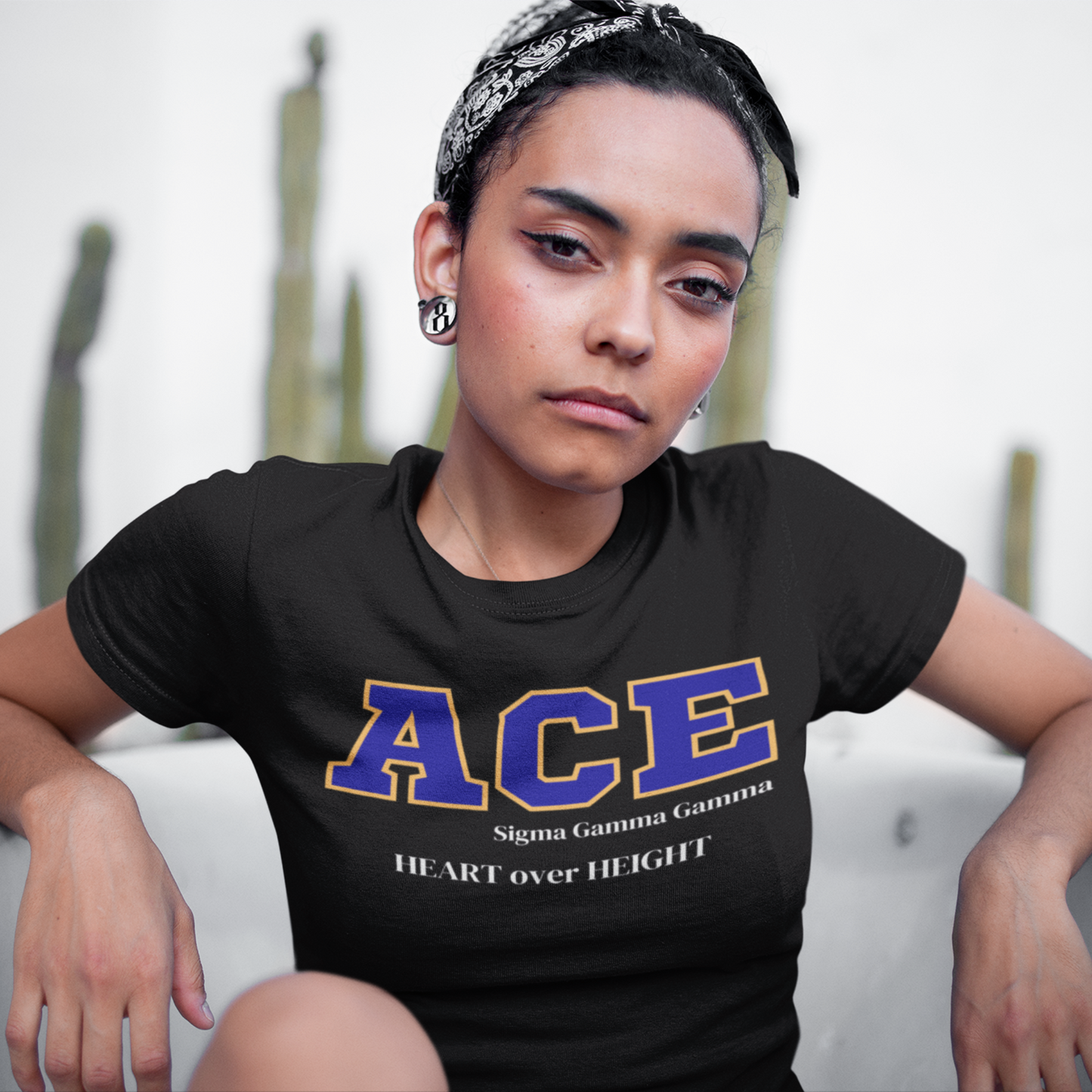 Blue and Gold ACE Customizable T-Shirt. FREE DOMESTIC SHIPPING!