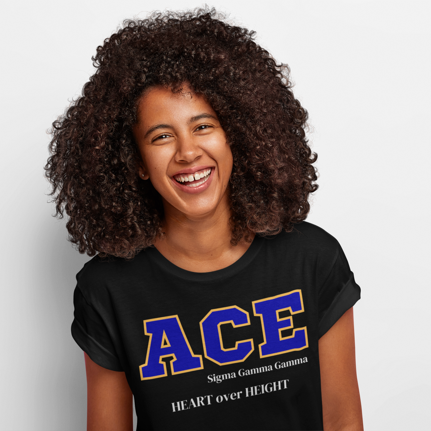 Blue and Gold ACE Customizable T-Shirt. FREE DOMESTIC SHIPPING!