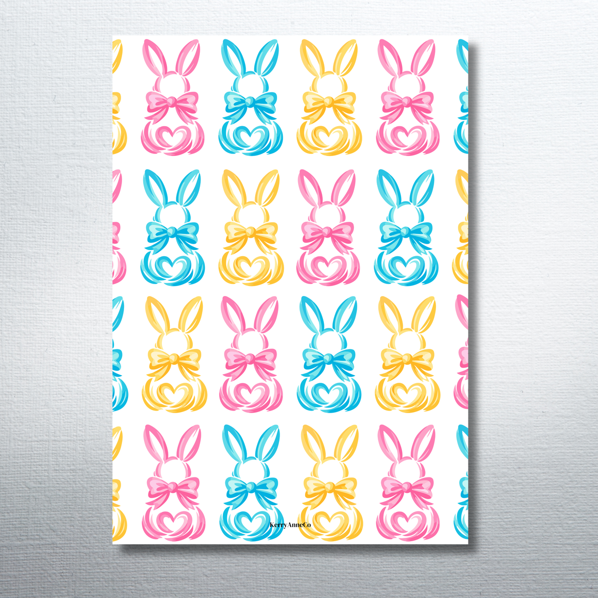 Brush Stroke Bunnies Easter Bunny Binder Dashboards