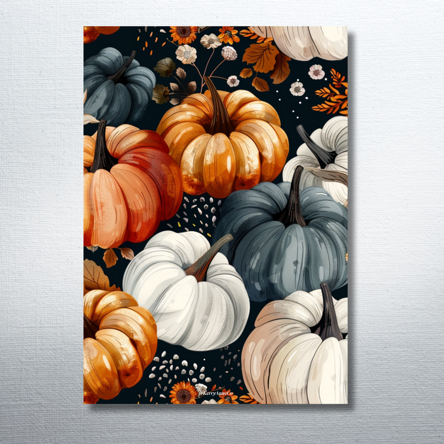 Watercolor Pumpkins Binder Dashboard