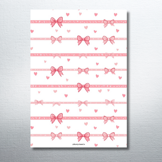 Pink Bows Binder Dashboard