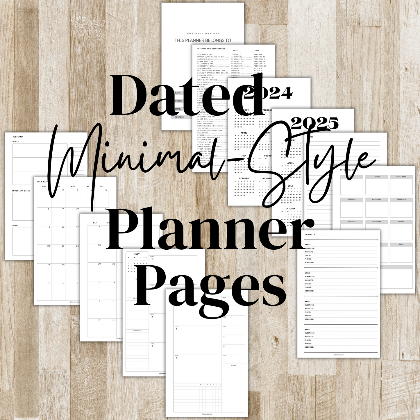 Personalized Mid-Year Weekly Planner