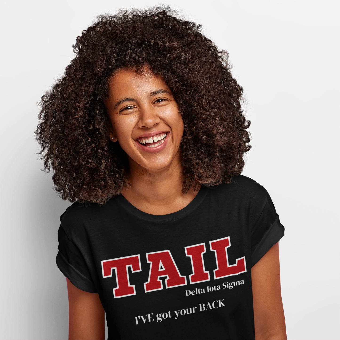 Red and White TAIL Customizable T-Shirt. FREE DOMESTIC SHIPPING!