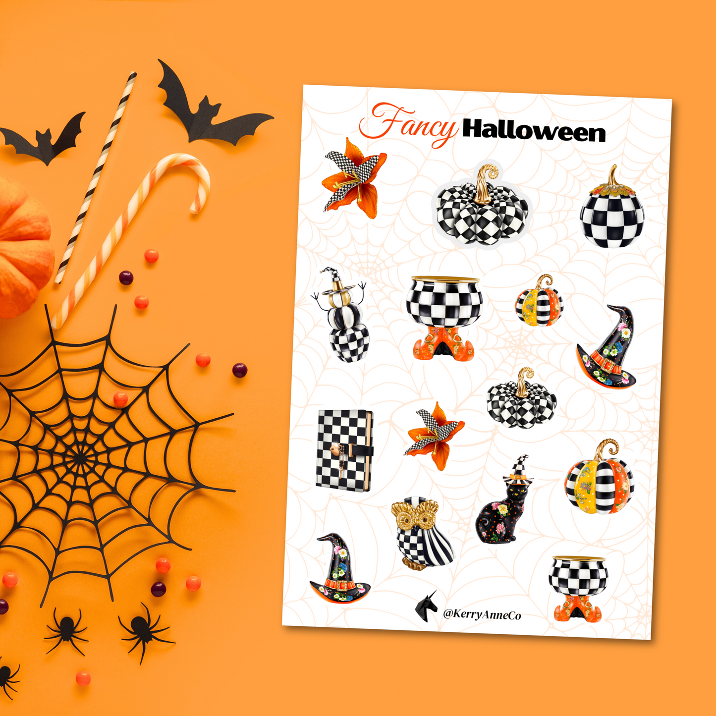 Fancy Halloween Sticker Sheet