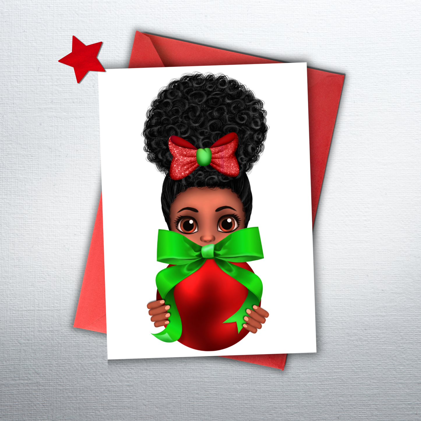 Ornament Cutie Christmas Card