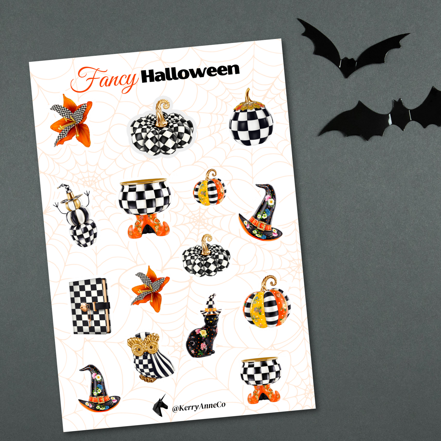 Fancy Halloween Sticker Sheet