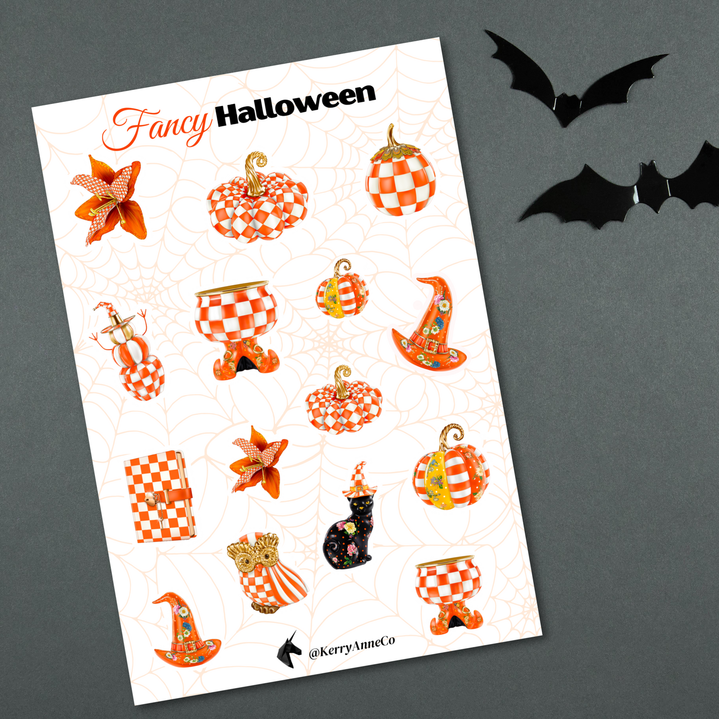 Fancy Halloween Sticker Sheet