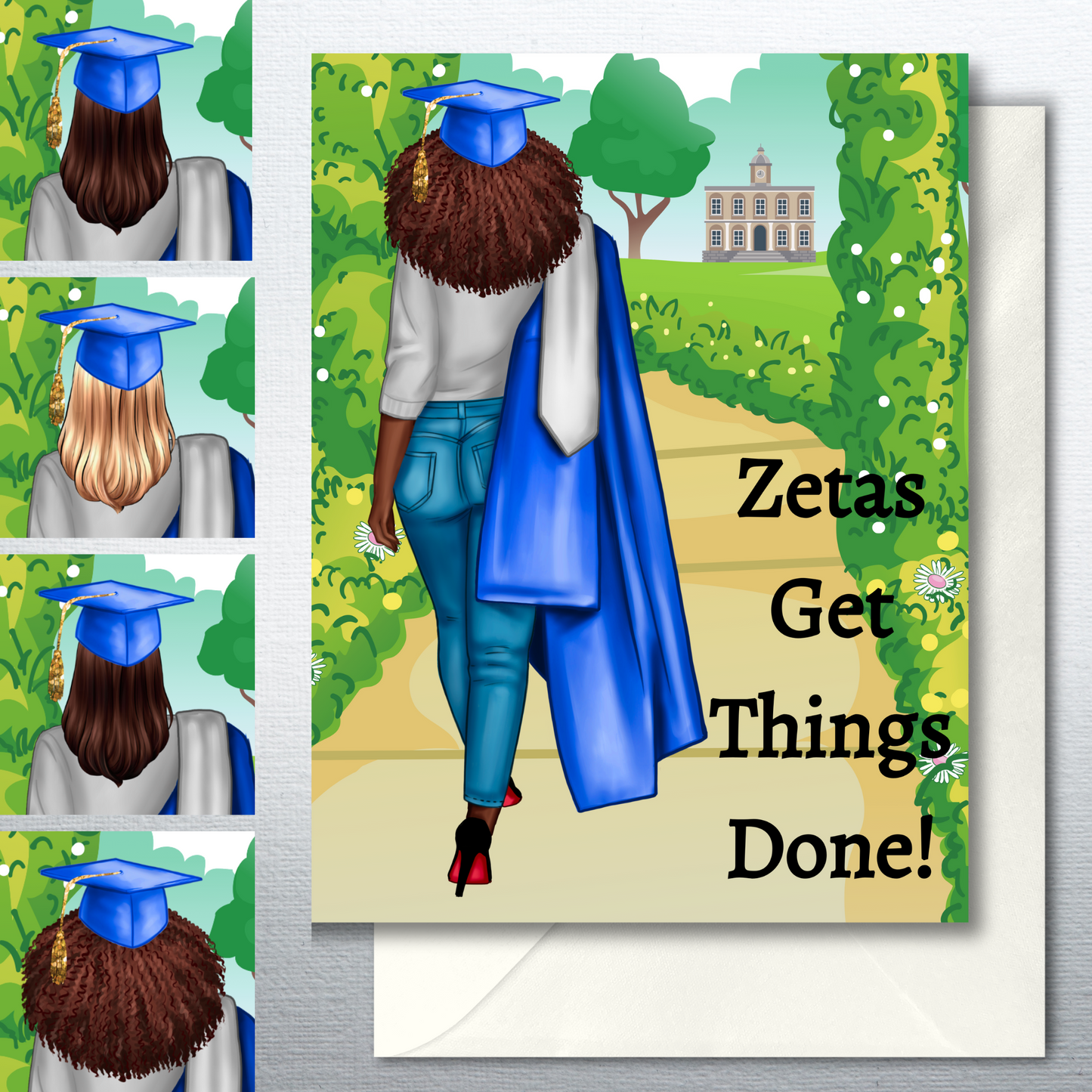 Zetas Get Things Done Graduation Greeting Cards