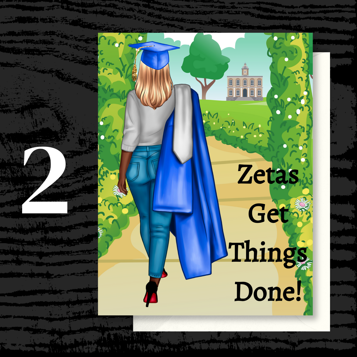 Zetas Get Things Done Graduation Greeting Cards