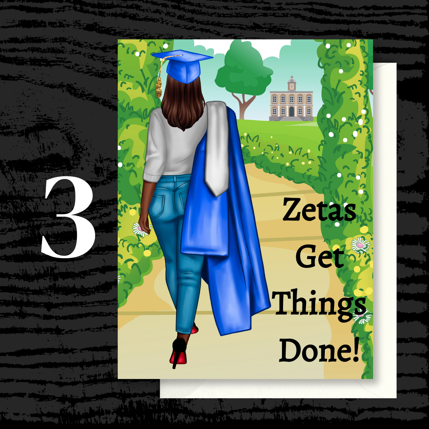 Zetas Get Things Done Graduation Greeting Cards