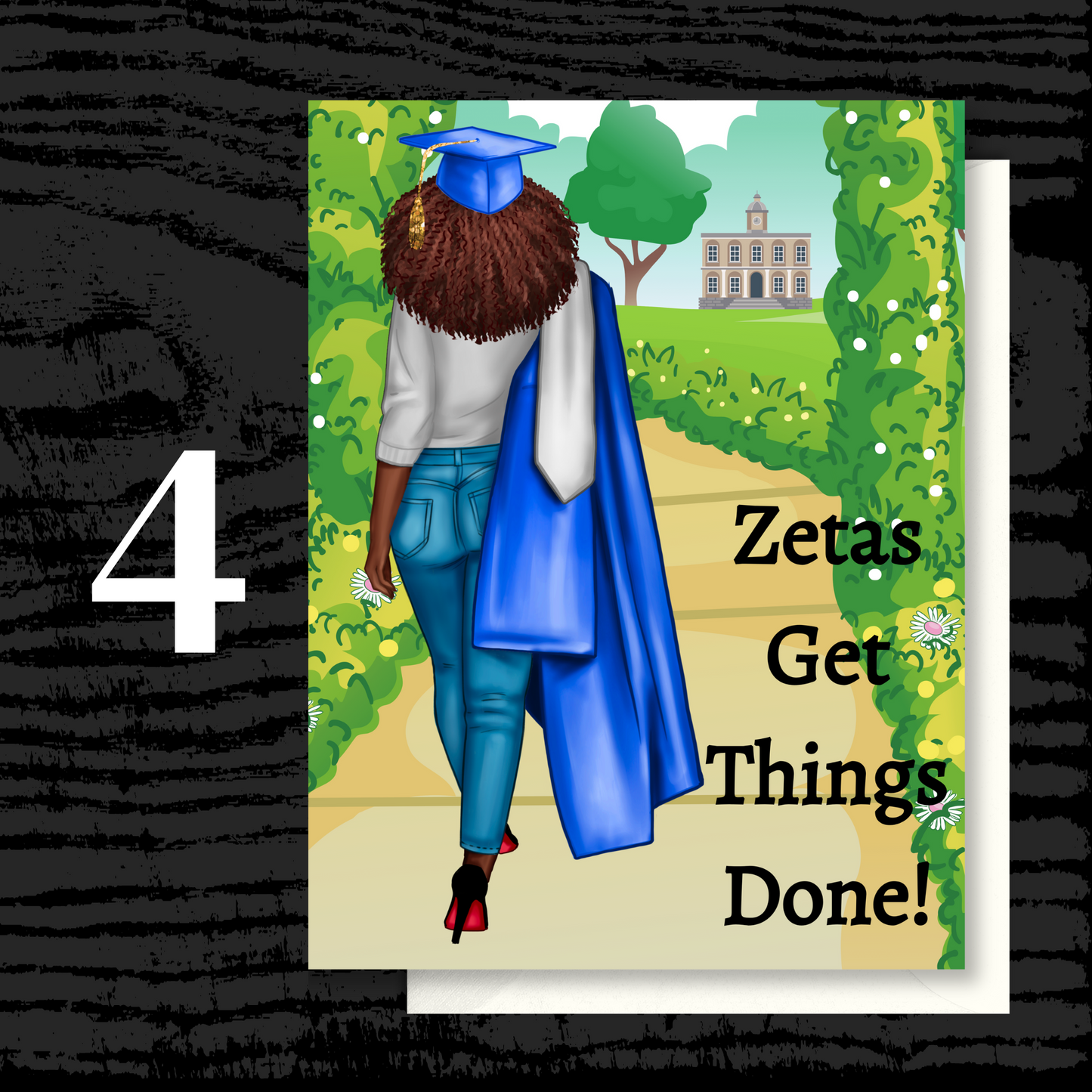 Zetas Get Things Done Graduation Greeting Cards