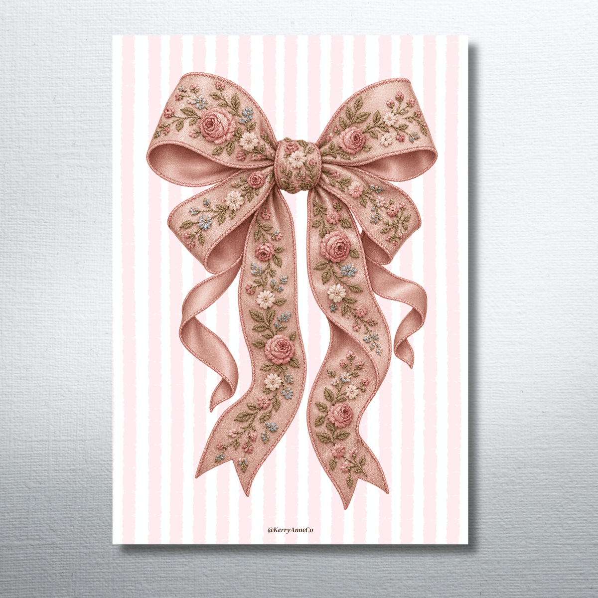 Super Cute Hyper-realistic Illustration of a Pretty Pink Bow for your Planner Binder Dashboard