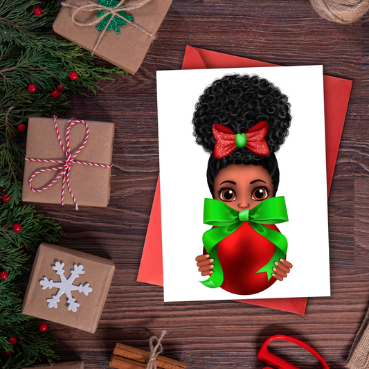 Ornament Cutie Christmas Card