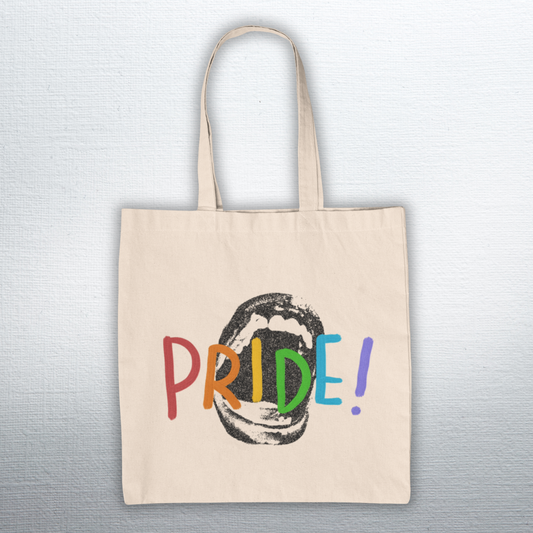 Shout PRIDE! Natural Tote Bag
